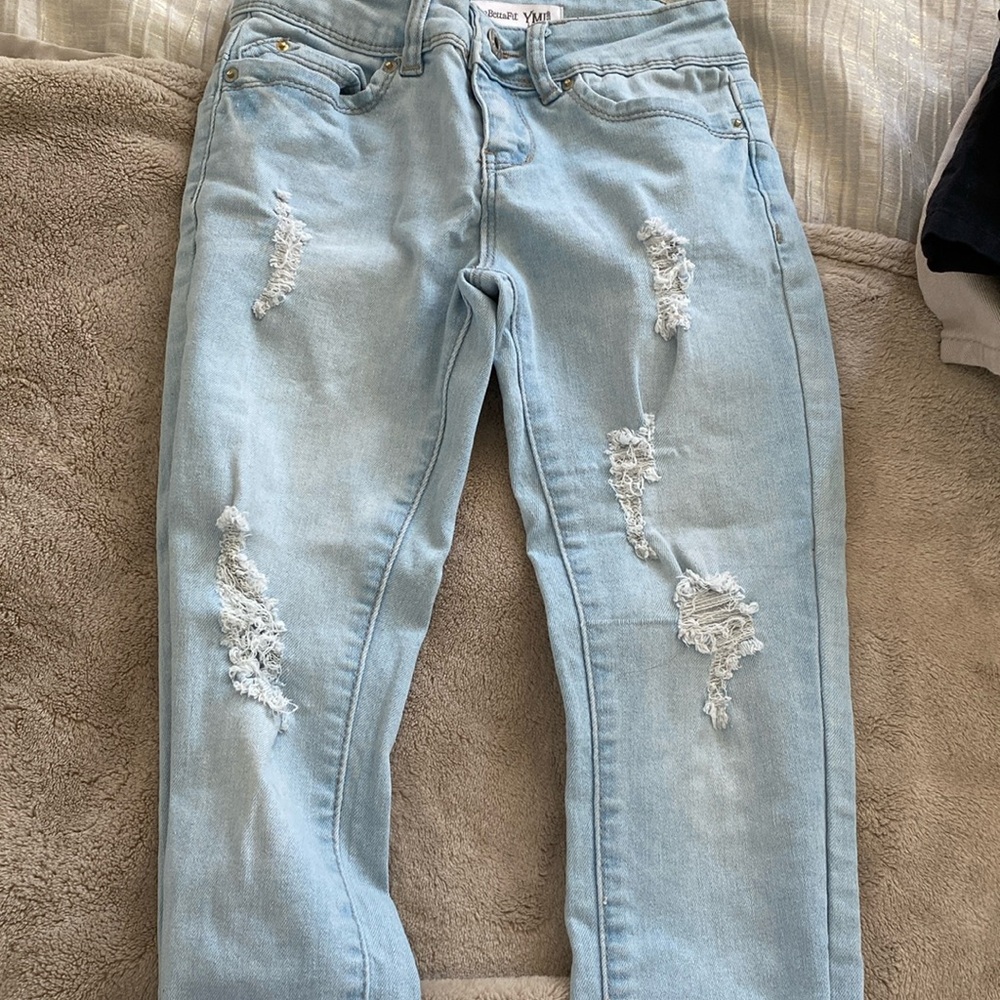 YMI light blue ripped skinny  jeans, perfect for your daughter